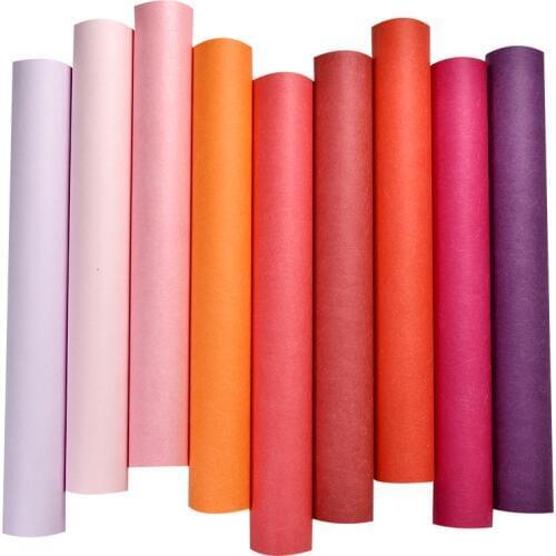 Modern Pink Purple Red Series Plain Silk Wall Papers Home Decor Dual Layer Dyeing Solid Color Wall Covering Wallpaper for Walls