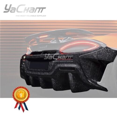 Car-Styling Carbon Fiber Forged Carbon Weave Rear Bumper Fit for 2018-2021 600LT OEM Style (Same for 540C570S Upgrade)