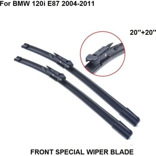 Wiper Blades For BMW 120i E87 2004-2011,20''+20'' Wipers Car Accessories Auto Rubber Windscreen Windshield
