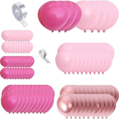 Balloon Arch Kit 109pcs Pink Balloon Arch Garland Kit Premium Latex Balloons for Wedding Baby Shower Birthday Bachelorett Party