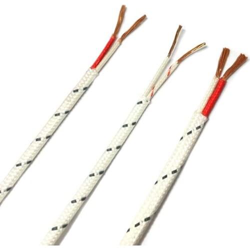 B Type High Temperature Resistant Glass Fiber Thermocouple Precision Copper Wire