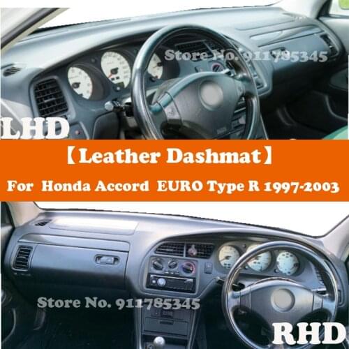 Suede Leather Dashmat Accessories Car-Styling Dashboard Covers For Honda Accord VI EURO Type R CF4 SIRT CL1 CP4 CH1 CK CG CH CF