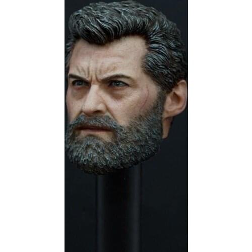 1/6 Scale Logan Head Sculpt Models for 12 Inches Male Bodies Figures Accessories Collections Gifts Toys