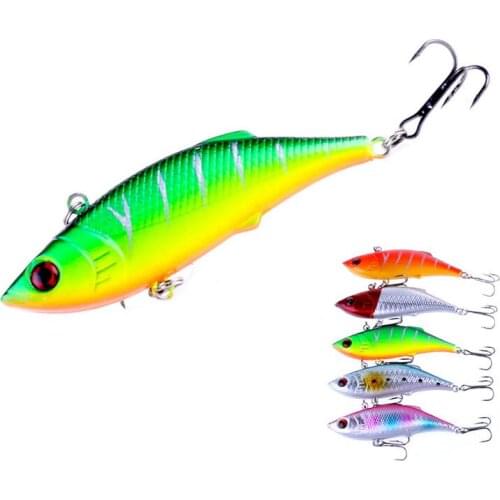 1Pcs 7.5cm 10g Rattlin Vib Fishing Lure Artificial Bait Vibration Fishing Tackle Crap Fishing Swimbait Pesca Wobblers