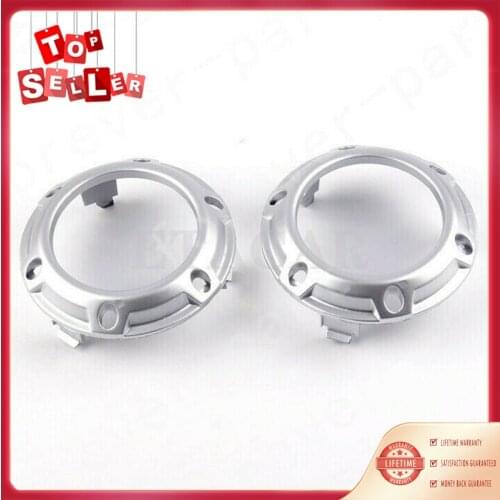 2pcs High Quality Front Fog Light Lamp Silver Cover Frame 6400A739 Fits For Mitsubishi Outlander 2007 2008 2009