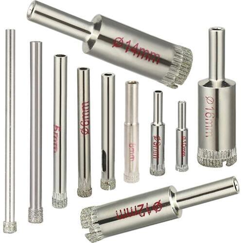 20PCS Diamond Coated Hole Saw Drill Bits for Glass Ceramic Tile Marble Rock Porcelain