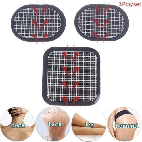 3pcs Transparent Gel Electrode Pad Replacement Gel Pads For Abdominal Muscle ABS Stimulator Replacement Gel Pad For EMS Trainer