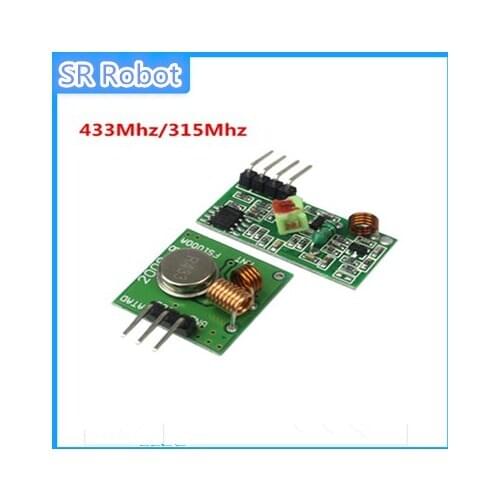 5set 433Mhz RF transmitter and receiver Module link kit For arduino/ARM/MCU WL diy 315MHZ/433MHZ wireless