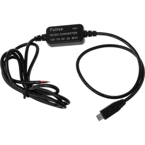 Car Charger Micro USB Output 12V to 5V 3A Power Supply Converter with 135cm Cable For PDA DVR Camcorder wholesale
