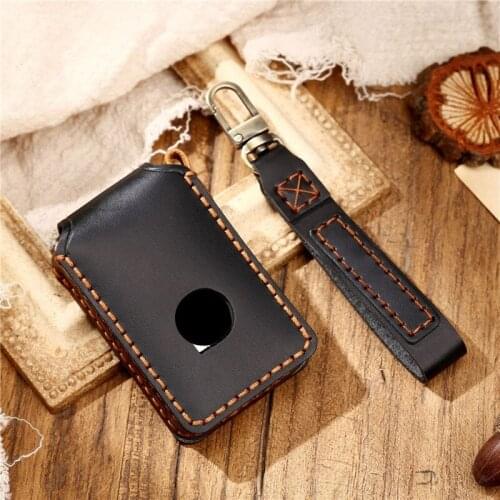 Genuine Leather Smart Car Key Case Cover wallet holder For VOLVO S90 V90 XC90 XC60 XC40 Key Case Cover For Car Auto Accessories