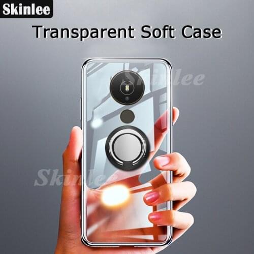 Skinlee For Nokia 1.4 2.4 Case Official Original Shockproof With Ring Holder Soft Clear Cover For Nokia 5.4 3.4 Phone Case