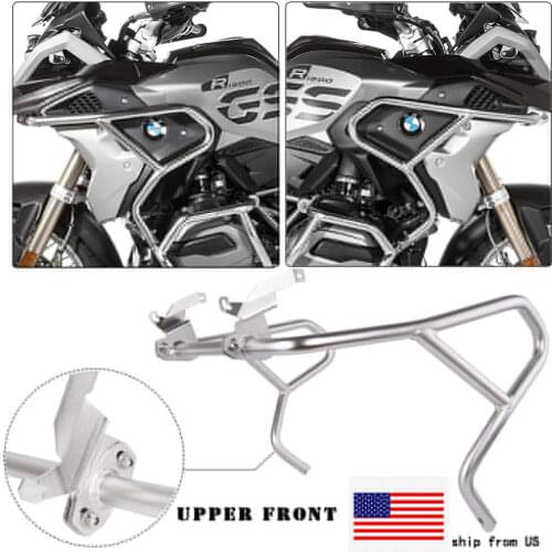 Motorcycle Parts Engine Highway Guard Upper Crash Bar For 2017 2018 BMW R 1200 GS LC R1200GS Stainless Steel 1 set Upper front
