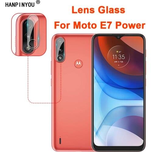 For Moto E7 Power 6.51" Clear Ultra Slim Back Camera Lens Protector Rear Camera Lens Cover Soft Tempered Glass Protection Film