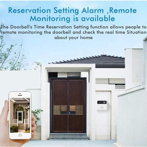 Door Bell WiFi Smart Video Door Bell Intercom Doorbell Wireless Doorbell Low Power Mobile Remote Monitoring