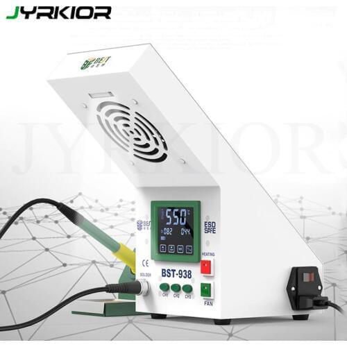 Electric Iron Smoking Instrument Soldering Machine Welding Station Soldering Station Welding LED Lamp Exhaust Fan Smoke Purifier