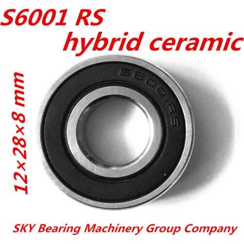 2021 Rodamientos Free Shipping 6001zz 6001 Si3n4 6001zro2 S6001 2rs Cb Abec5 Stainless Hybrid Ceramic Bearings/bike Bearings