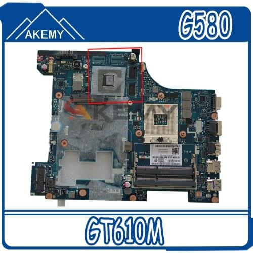 Akemy For Lenovo G580 LA-7981P Laptop Motherboard HM76 GT610 1G Single Display QIWG6 LA-7981p 100% Test OK No Quality Problem