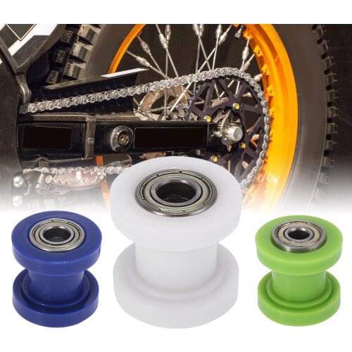 Motoforti 10mm Hole Chain Roller Pulley Tensioner Wheel Guide Blue for Motorcycle ATV