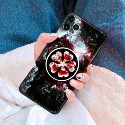 Black clover five leaf clover anime For iPhone se 6 6s 7 8 plus x xr xs 11 12 mini pro max soft silicone phone case cover shell