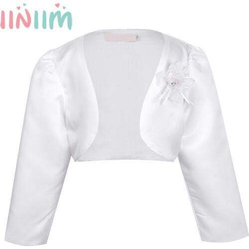 Kids Girls Outfit Clothing Elegant Bolero Jacket Shrug Short Cardigan Sweater Dress Cover Up for Weeding Fromal Parties Jackets