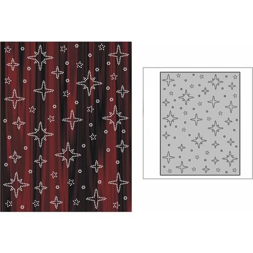 New Spotted Nativity Stars Background Plate Craft Embossing Mold 2021 Metal Cutting Dies for DIY Scrapbooking Album Card Making