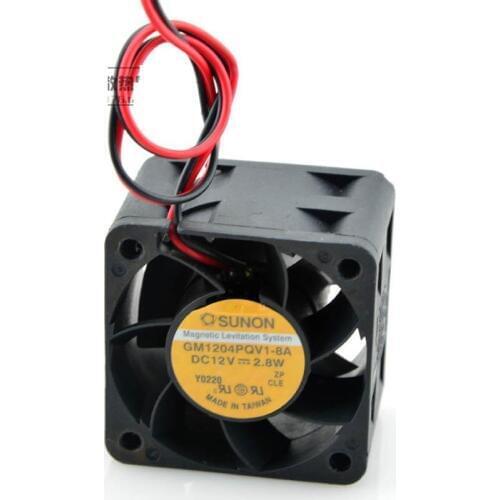 SSEA New server cooling fan for SUNON GM1204PQV1-8A 4cm 4028 1U2U 12V 2.8W 40x40x28mm 2 wires