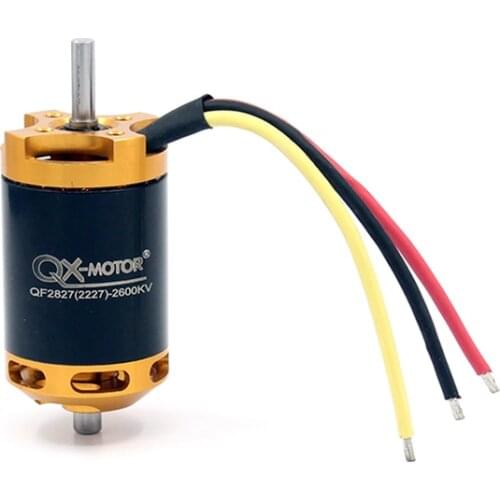 QX-MOTOR 70mm 6 Paddle/12 Baldes Ducted Fan EDF Motor QF2827 2300KV/2600KV Brushless Motor 3-4S Lipo for Jet RC Airplanes F22143