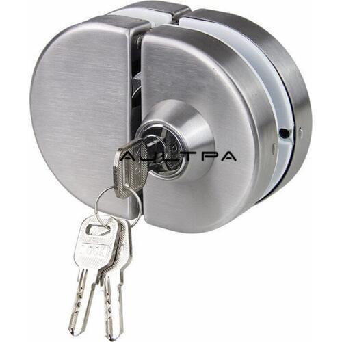 20Pcs 10-12mm Glass Door Lock U Shape Stainless Steel Double Bolts Swing Push Sliding Semi-Circular Double Door Ball Lock