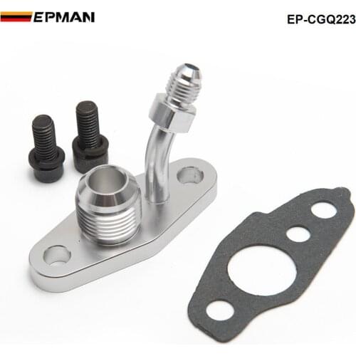 Turbo Oil Feed & Drain Flange For TOYOTA CT20 CT26 4AN 10AN (M8 x 1.25mm) EP-CGQ223