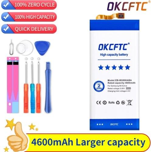 4600mAh Replacement Battery EB-BG890ABA For Samsung Galaxy S6 Active G890A G870A Authentic Phone Battery