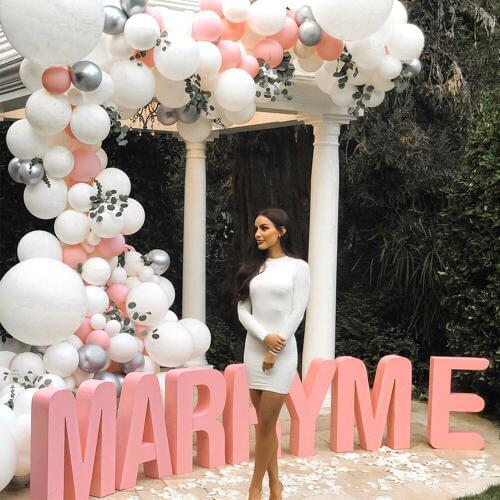 Pearl Pink White Balloon Party Garland Arch Decoration Kit 158 Pcs Balloons And Tools Birthday Wedding Party Balloons Chain 75