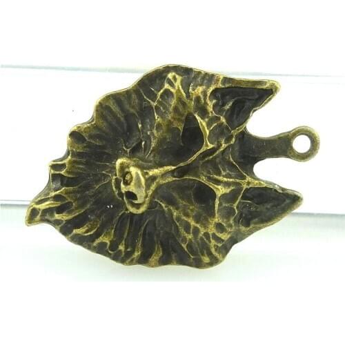 2pcs 33.5*23*7mm Antique Bronze Wolf Head Charm Pendant for DIY Necklace Jewelry Making Handmade Craft 15805