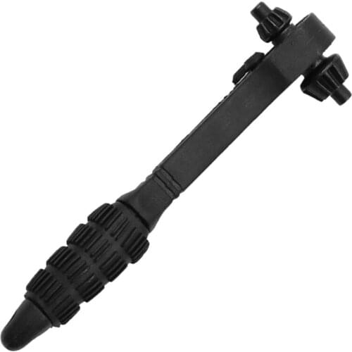 2 in 1 Universal Hand Drill Ratchet Key Wrench Drill Chuck Spanner Handle Combo