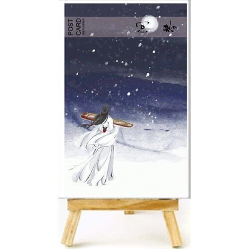 30 Pcs/Set Chinese Ancient Characters And Guqin Postcard/Greeting Card/Wish Card/Christmas and New Year Gifts Cards