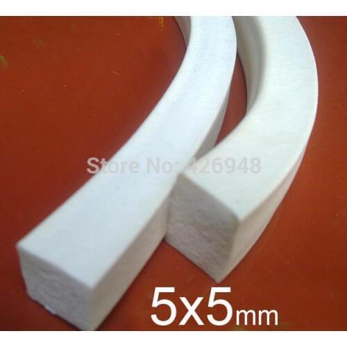 5X5mm 5mm width 5mm height Silicone foam strip,silica gel Sealing strip, Silicone Article sponge Square bar flat bar