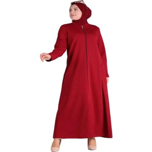 Abaya For Muslim Women Dress Kaftan Robe Trench Coats Femme Musulman Ensembles Abayas Hijab Caftan Dubai Turkey Islamic ClotF939