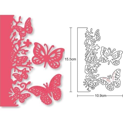 Butterfly wildflower Frame metal cutting dies stencil dies for DIY dies scrapbooking embossing dies paper card making craft dies