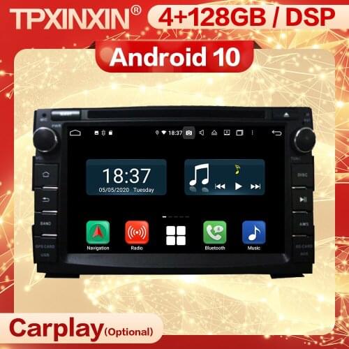 Carplay 2 Din Android 10 Stereo Receiver For KIA Ceed 2006 2007 2008 2009 2010 2011 2012 2013 Navi Radio Audio Player Head Unit