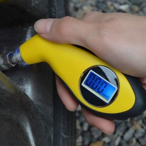 High-Precision Electronic Digital LCD Barometer Instrument Car Tire Barometer Barometer Tester Car Motorcycle Tool