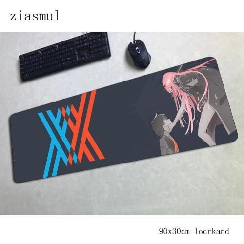 Darling in the franxx padmouse 900x300x3mm gaming mousepad game Domineering mouse pad gamer computer desk mat notbook mousemat