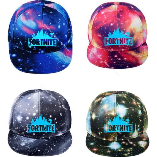 Fortnite Children Luminous Cap Cool Starry Sky Hat Toy Birthday Gift for Kids Canvas Baseball Cap Kids Adult Adjustable Hat Men