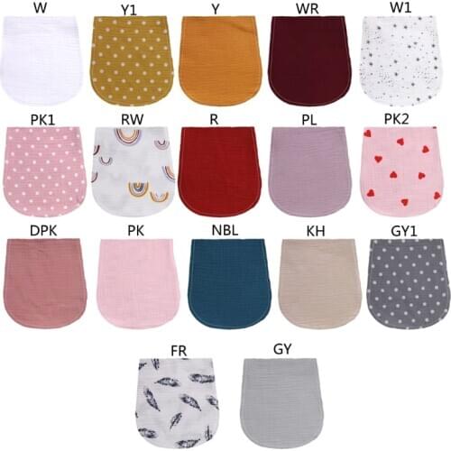 Baby Facecloth Cotton Burp Cloth Curved Absorbent Gauze Washcloth Newborns Soft Bibs Bath Towel
