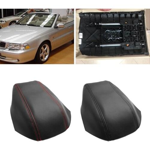 For Volvo S70 V70 C70 1993 - 1996 1997 1998 1999 2000 2001 Microfiber Leather Center Control Lid Armrest Box Cover Sticker Trim