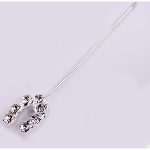 Cubic zirconia Ring Scarf Clips