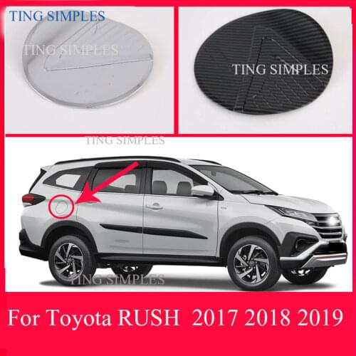 For Toyota RUSH (F800/F850) 2017 2018 2019 ABS Chrome fuel tank cap cover car-styling trim oil fuel cap protective accessories