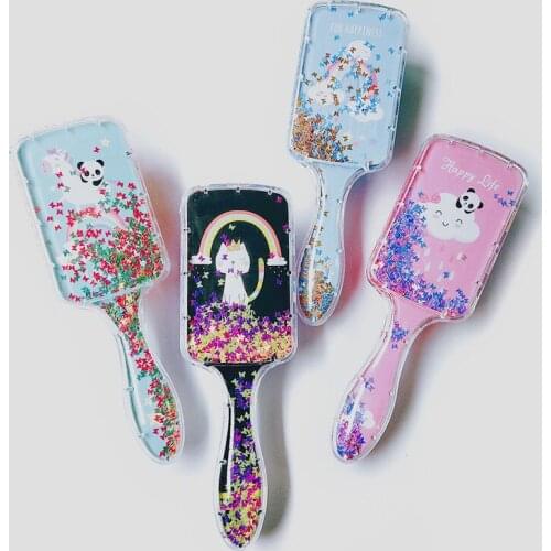 Massage Comb Shower Wet Detangle Hair Brush New Anti-static Hair Brush Cute Animal Hairdresser Salon Hair Styling Tool Girls