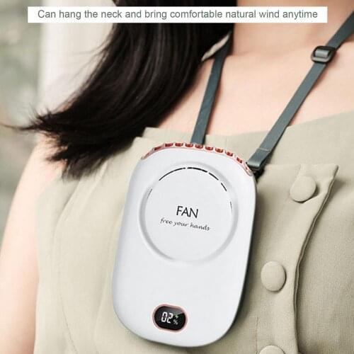 Mini Ventilador Hanging Neck Fan Portable Mute High Wind Mini USB Charging Small Blower