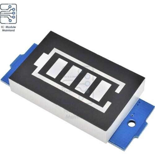 3S 18650 Lithium Battery Capacity Indicator Module Battery-powered Display Li-ion Power Tester Blue Color Display