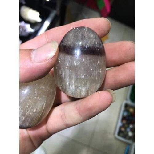 New style yellow fluorite crystal eggs, crystal eggs without holes, no base, household decoration