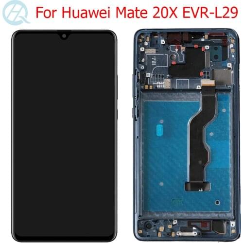Original Mate 20x LCD For Huawei Mate 20X Display With Frame AMOLED 7.2" Mate20X EVR-L29 LCD Touch Screen Panel Assembly